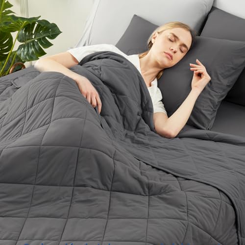 Cooling Blanket for Hot Sleepers King Size (Charcoal Grey / King (108" x 90"))
