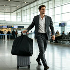 2 PCS 50" Black Garment Bags for Travel (Black-XL-2Pcs)