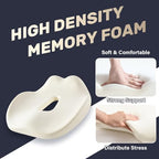 Car Seat Cushion with Memory Foam (Beige / 1 Piece)