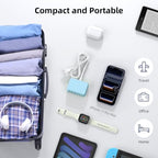 100W 6 in 1 USB Charger (Light Blue)