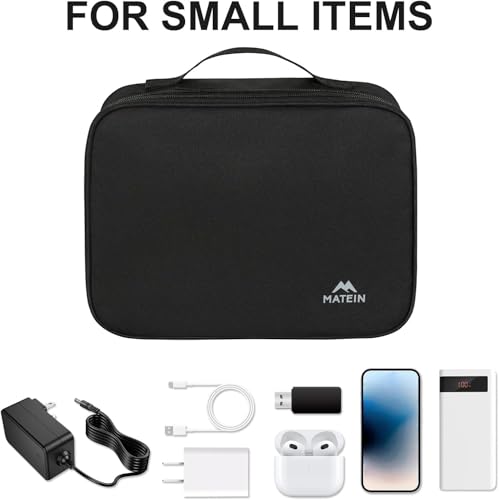 Small Electronic Organizer Travel Case (Antique Black / Small)
