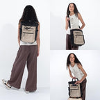 Soleil Anti Theft Convertible Backpack Tote (Beige)