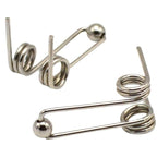10Pcs Wire Diameter 1.2mm Curling Iron Replacement Double Return Torsion Spring Hair Curling Rod Accessories Styling Tools Appliances (Size : 24mm)