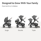 Vista V3 Convertible Single (Vista V3 Stroller / Greyson (Charcoal Mélange))