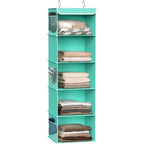 5 Shelf Hanging Closet Organizer (5 Shelf / Turquoise)