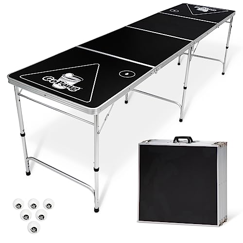 8 Foot Portable Beer Pong (8-Feet / Black)