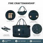 Travel Duffle Bag (Peacock Blue-b / Large-2 Pcs)