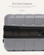 Luggage Set 3 Piece Lightweight Durable Hardshell (Platinum)
