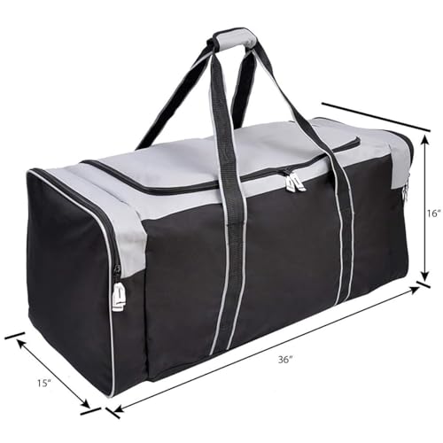 Heavy Duty Hockey Bag (36IN / XL 36" Grey)