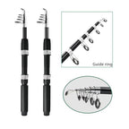 2PACK Fishing Pole Combo (Silvery)