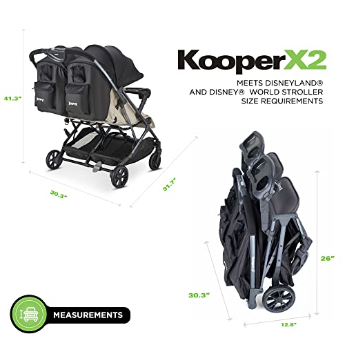 Kooper X2 Lightweight Travel Double Stroller (Kooper X2 Double / Sand)
