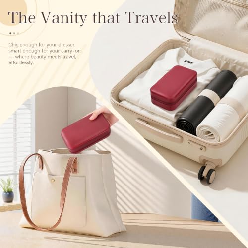 Travel Jewelry Box (Wine Red)