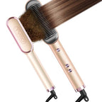 Ring Hair Straightener Brush (Peach Fuzz)