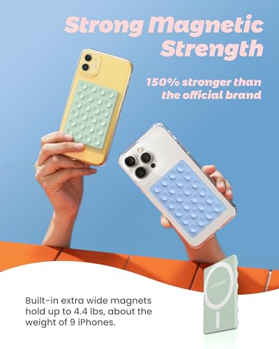 Cute Preppy Stuff Silicone Suction Cup Phone Mount (Matcha Green)