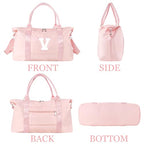 Dance Gym Duffel Bag Gifts for Girls Teen (Pink / V)