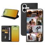 Custom Wallet Phone Case for iPhone 17 (iPhone 17 / Black-E)