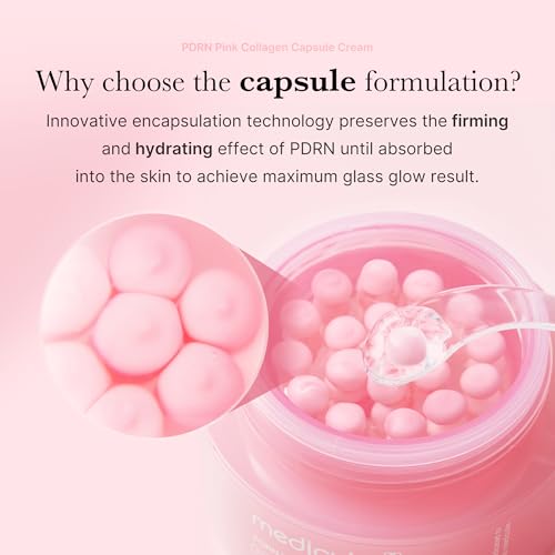 Capsule Cream with Salmon DNA PDRN Pink Collagen (1.94 Ounce (Pack of 1) / Pink)