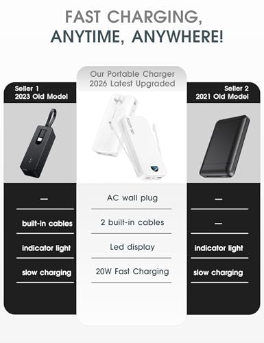 Portable Charger 20000mAh PD20W w (Ivory)