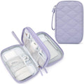 Tech Pouch Lightweight Electronics Organizer Travel Case (Gourd Pattern-Purple / L)