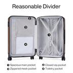 20 Inch Expandable Carry on Luggage 22x14x9 Airline Approved (20 Inch EXT / Brown)