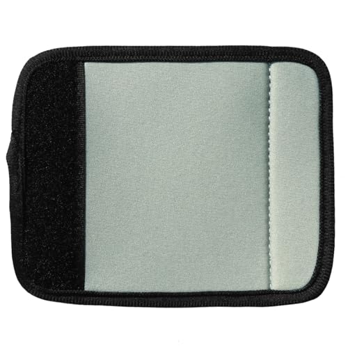 Neoprene Luggage Handle Wraps for Traveling Bright Color Luggage Tags (Grey)