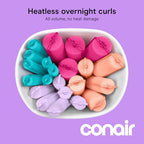 Hair Rollers for Heatless Curls Overnight (1 Count (Pack of 48) / Assorted)
