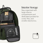 Sion Softside Expandable Spinner Luggage Durable Lightweight Travel Suitcase (2-Piece Set (Carry-On/Backpack) / Evergreen)