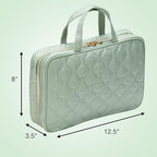 Travel Toiletry Bag with Handles (Sage Green / 1 Count (Pack of 1))