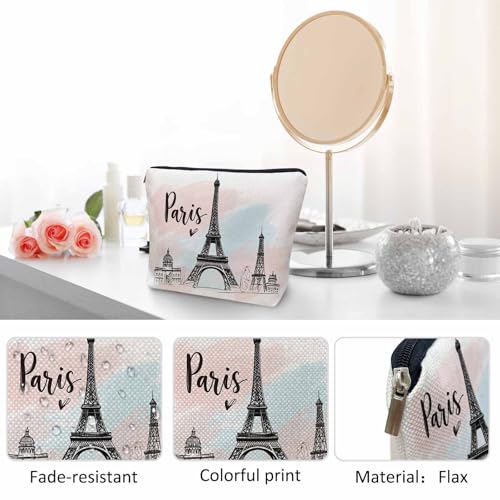 Women Cosmetic Bag Eiffel Tower (9 x 7.1 inch / Eiffel Tower)
