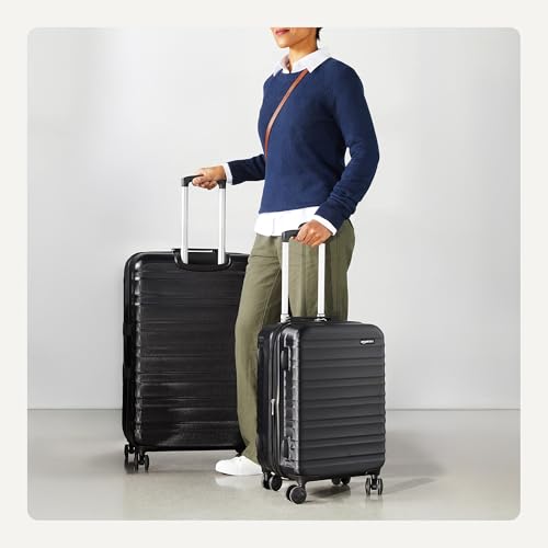 2 Piece Hardside Luggage Set (Black / 2-Piece Set)