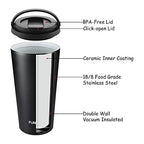 Insulated Coffee Mug with Ceramic Coating (BlackWhite_2026)