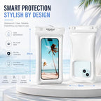 IPX8 Floating Waterproof Phone Pouch 2 Pack (Black Black 2 Pack)