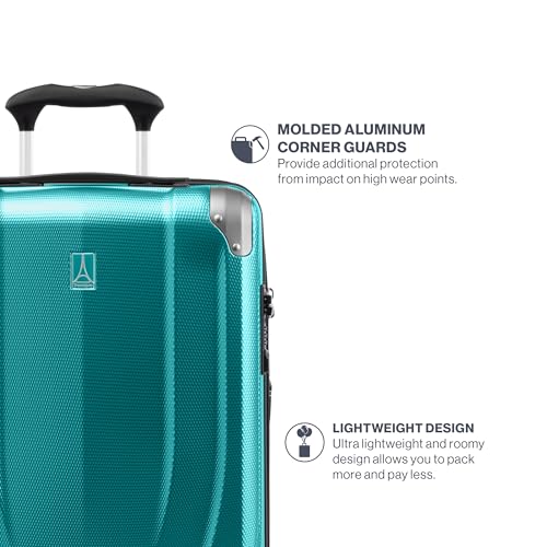 Pathways 3 Hardside Checked Luggage Suitcase (Checked Medium 25 Inch / Kayak Teal)