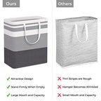 2 Pack Large Laundry Baskets (100L / Grey)
