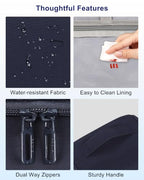 Hanging Toiletry Bag for Men (Navy Blue / Large)