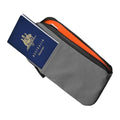 Zip Travel Wallet RFID Blocking Passport Holder Grey (Grey)