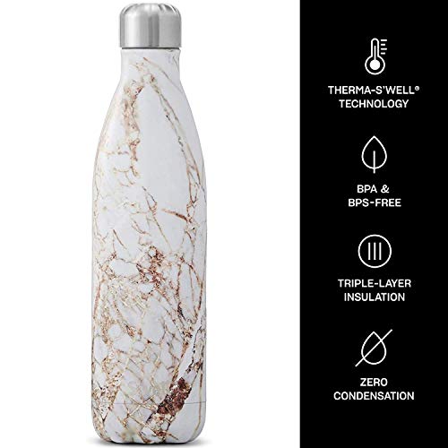 Stainless Steel Water Bottle (Calacatta Gold / 25.4 Ounces / Water Bottle)