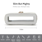 Clear Makeup Brush Bag (Grey / Slim Elegance)