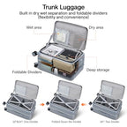 20 Inch Carry On Luggage with Cup Holder and USB Ports (Grey / Non-Expandable 20 Inch)