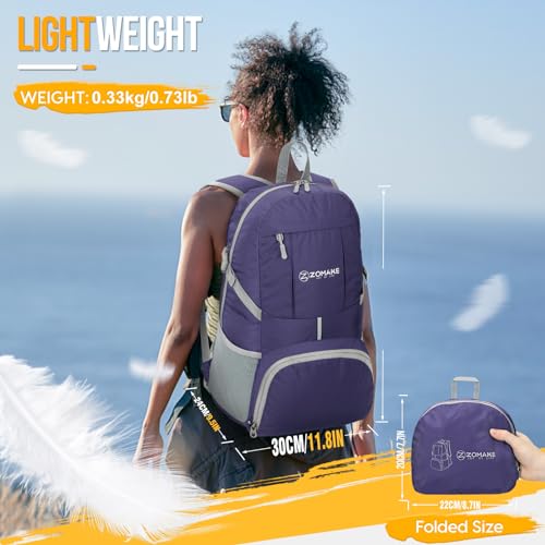 Lightweight Packable Backpack 35L (35L / C-purple)