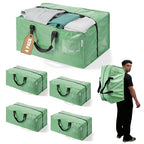 4 Pack Extra Large Moving Bags with Backpack Straps & Handles (Green / 4 Pack)