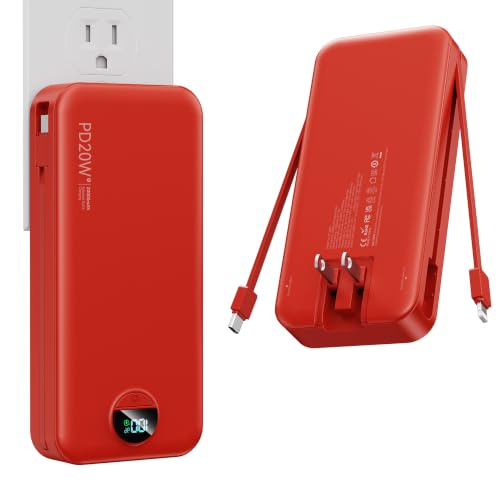 Portable Charger 20000mAh Fast Charging w (Ruby)