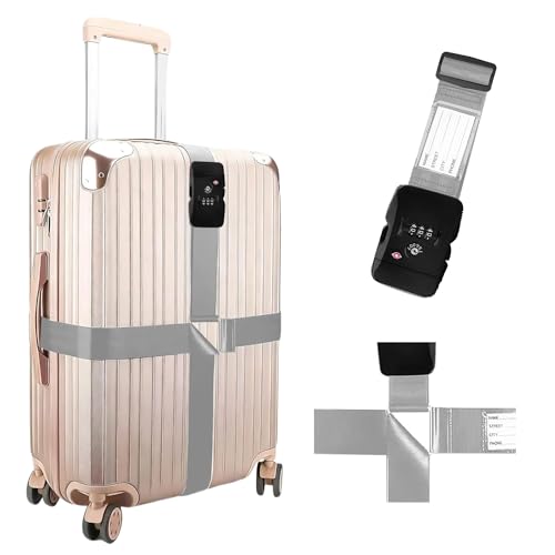 Luggage Straps (Cross-Red / Combination Lock Strap)