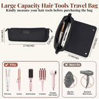 Hair Tools Travel Bag and Heat Resistant Mat (Mesh Black)