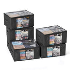 Clothes Storage Bags (Black / 6PACK)