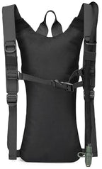Insulated Water Hydration Pack Bag with 3L TPU Bladder Tactical Molle Hydration Backpack for Hiking Cycling Running (Black + Gray)