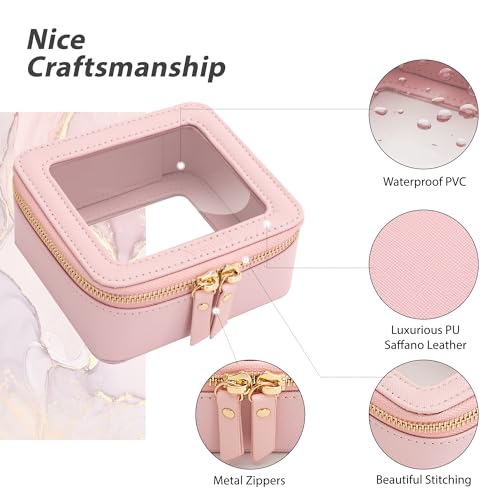 Small Clear Makeup Bag (Pink / Mini Trend)