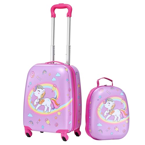 Kids Luggage Set (18 Inches 2-Piece Set / Unicorn)