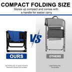 2 Pack Folding Director Chair for Outdoor (Blue)