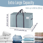 4 Pack Heavy Duty Moving Bags (4 Pack / Light Blue Matte)